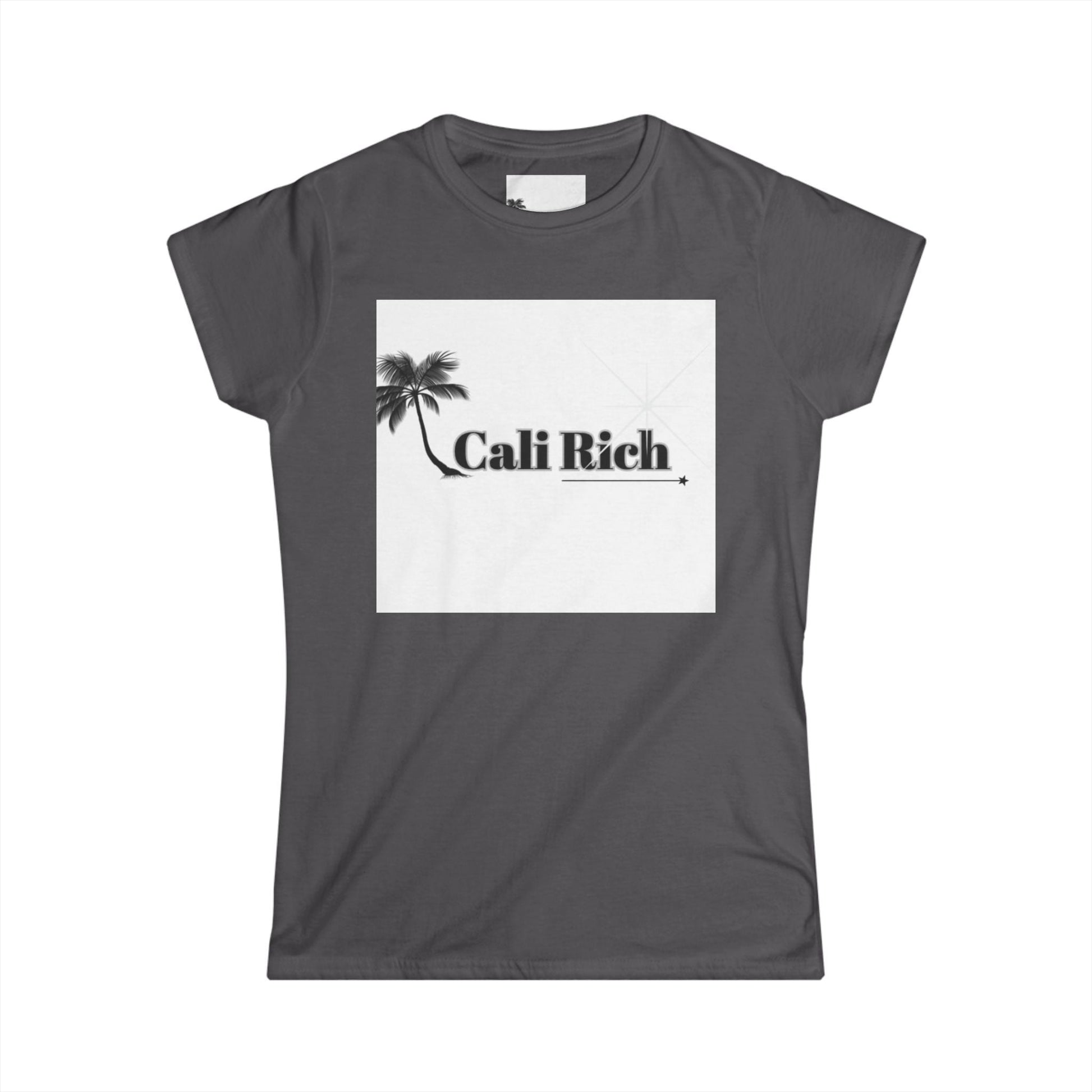 Cali Rich Womens shirt Hustle Now Shine Later Graphic Tee Motivational Palm Tree Streetwear Shirt - Cali Rich Clothing
