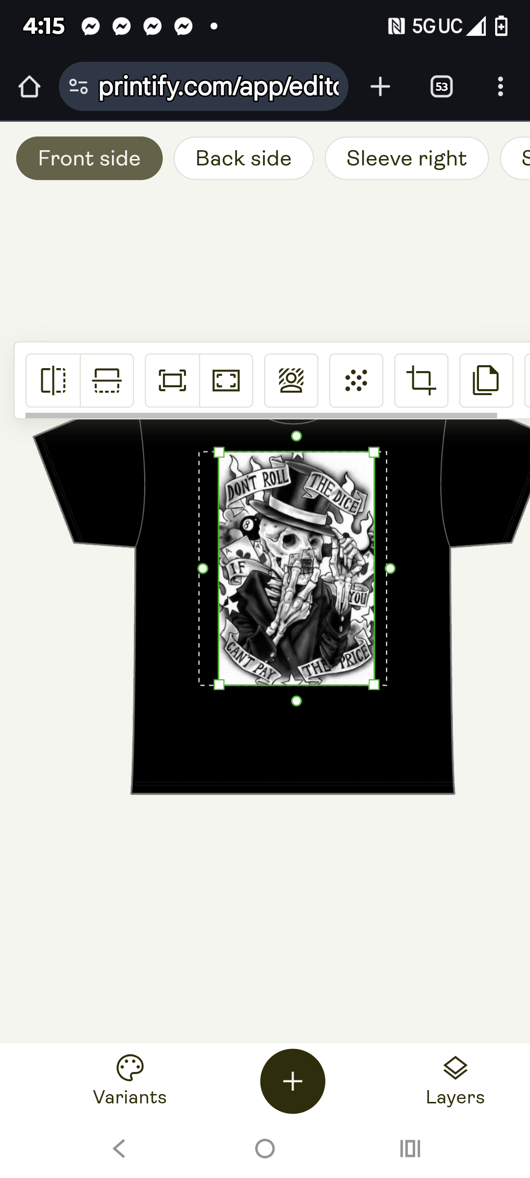 Don't Roll The Dice If You Can't Pay The Price Tshirt - Cali Rich Clothing