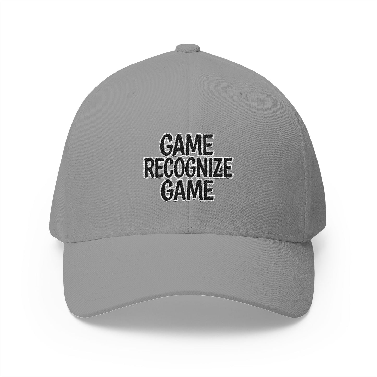 Embroidered 'Game Recognize Game' Cap — Structured Closed - Back Baseball Hat - Cali Rich Clothing