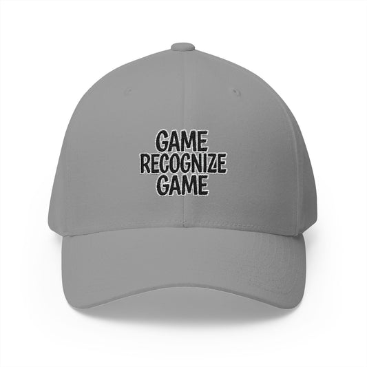 Embroidered 'Game Recognize Game' Cap — Structured Closed - Back Baseball Hat - Cali Rich Clothing
