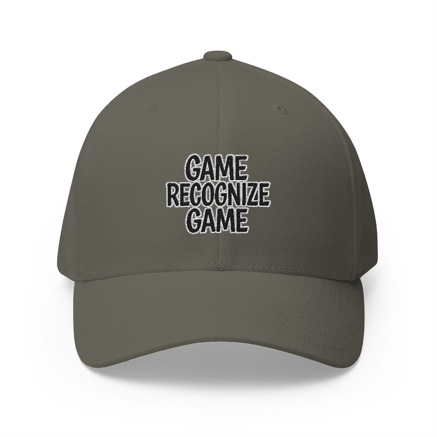 Embroidered 'Game Recognize Game' Cap — Structured Closed - Back Baseball Hat - Cali Rich Clothing
