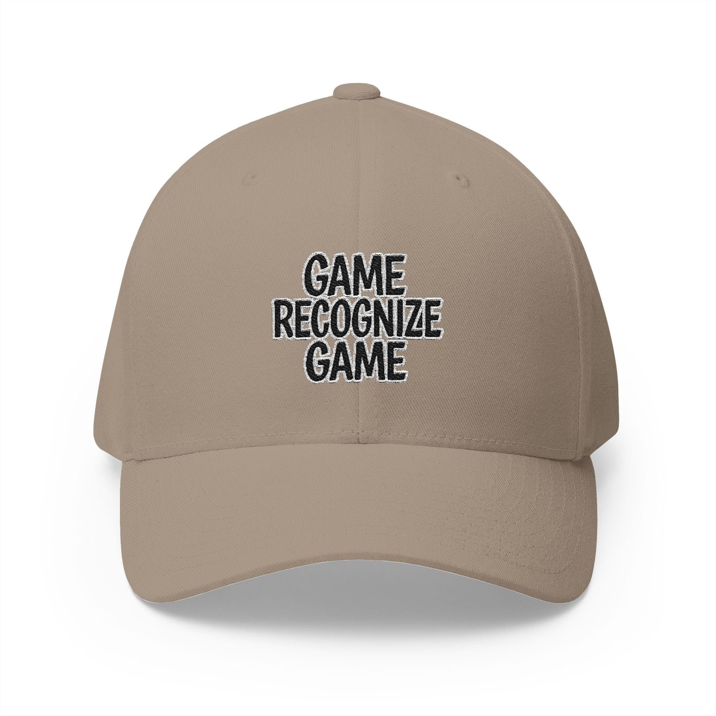 Embroidered 'Game Recognize Game' Cap — Structured Closed - Back Baseball Hat - Cali Rich Clothing