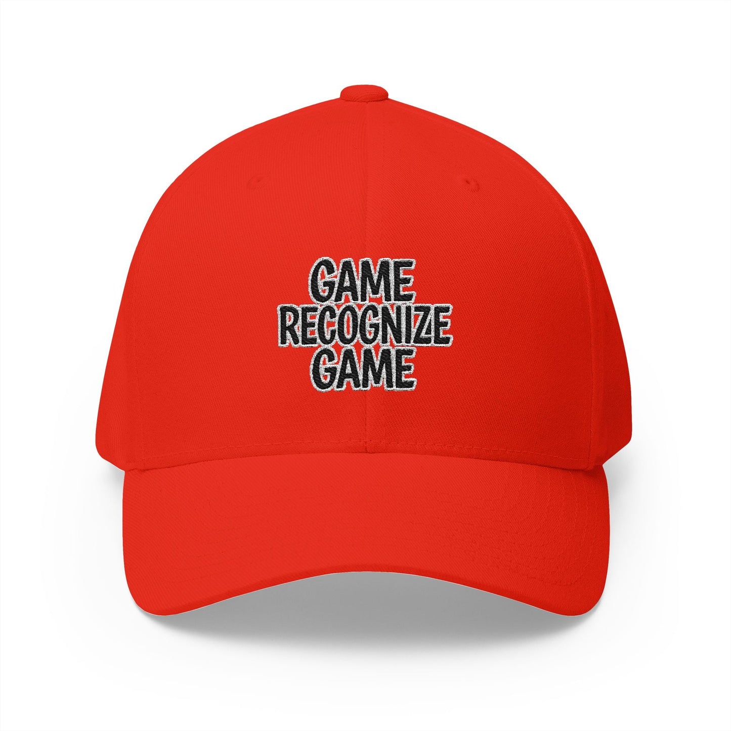 Embroidered 'Game Recognize Game' Cap — Structured Closed - Back Baseball Hat - Cali Rich Clothing