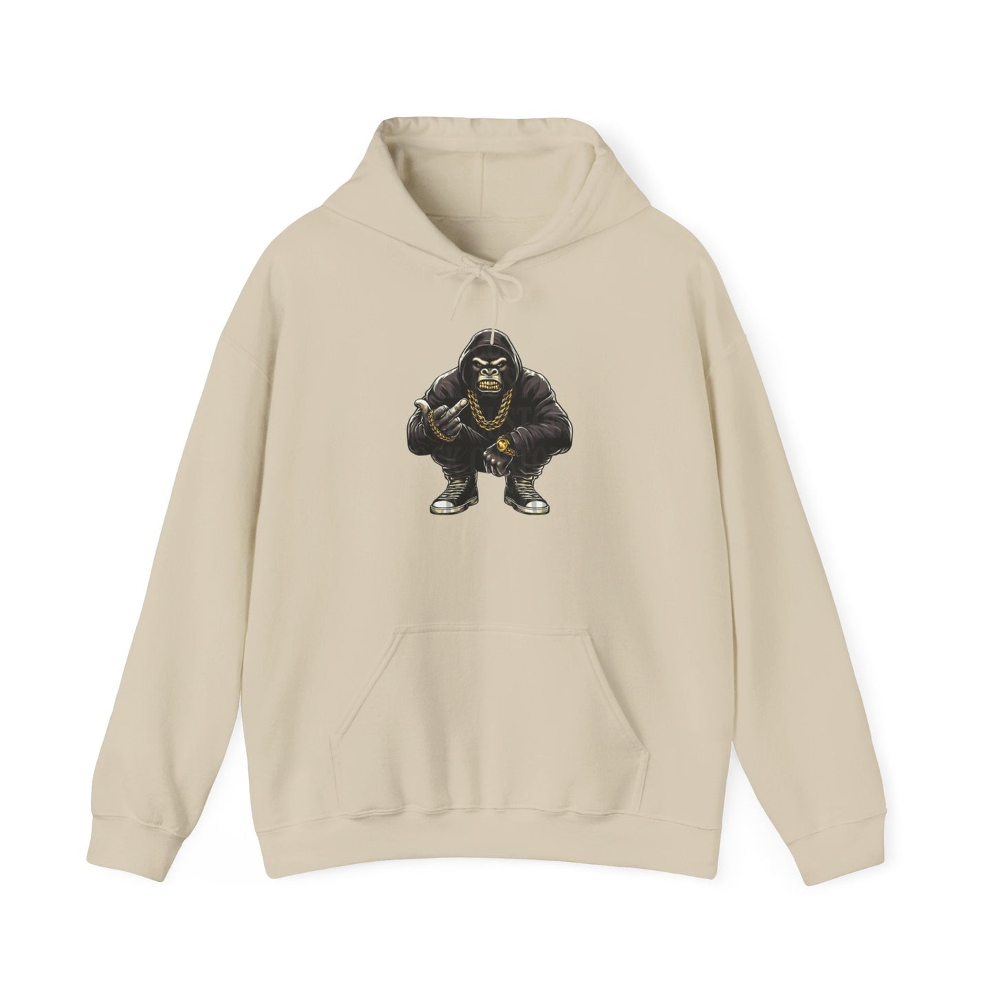 Gangsta Gorilla Hoodie — Urban Streetwear Gorilla Gang Design - Cali Rich Clothing