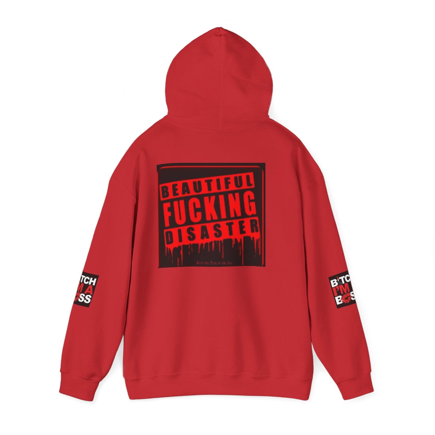 Hoodie — "Beautiful F***ing Disaster" Boss Babe Graphic Pullover - Cali Rich Clothing