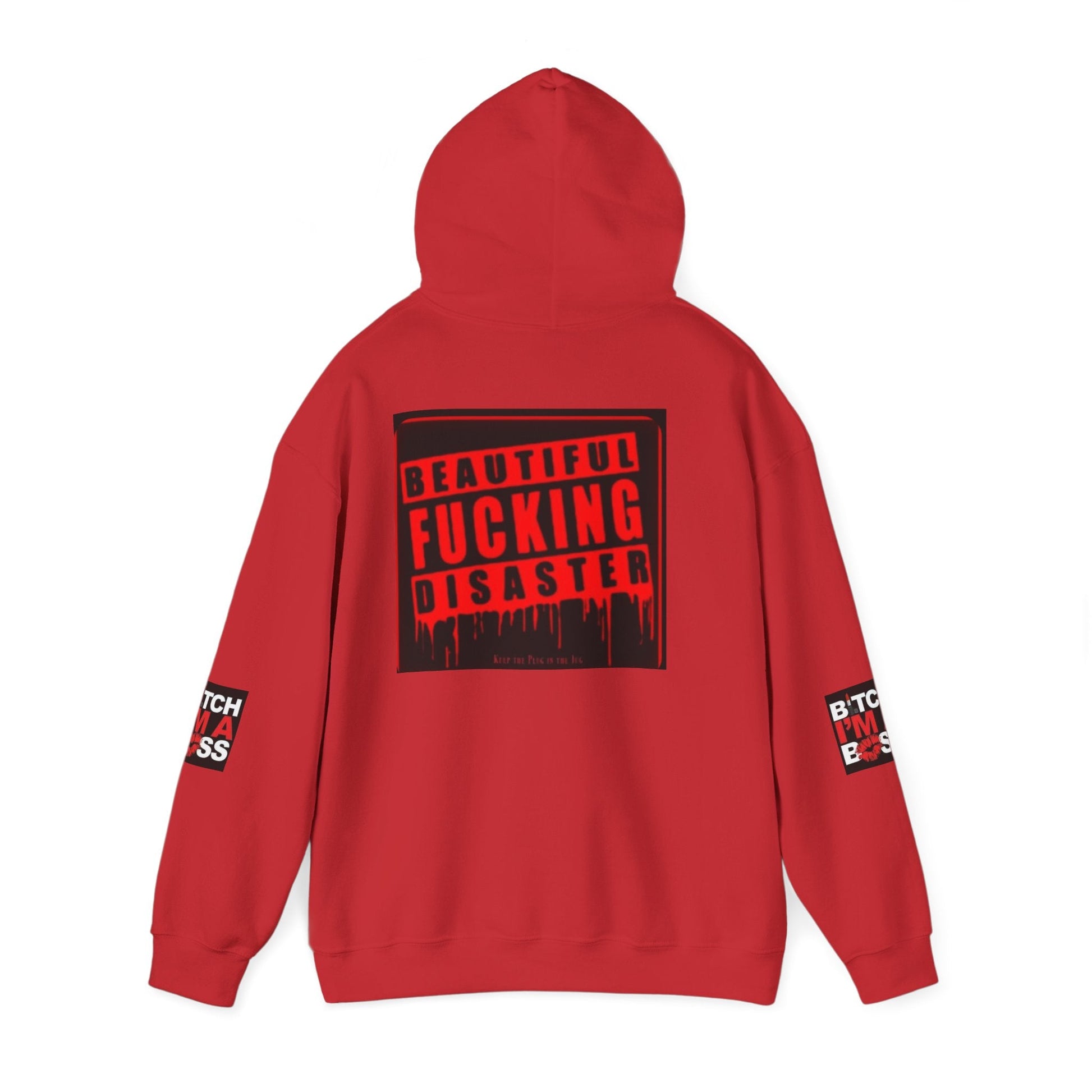 Hoodie — "Beautiful F***ing Disaster" Boss Babe Graphic Pullover - Cali Rich Clothing