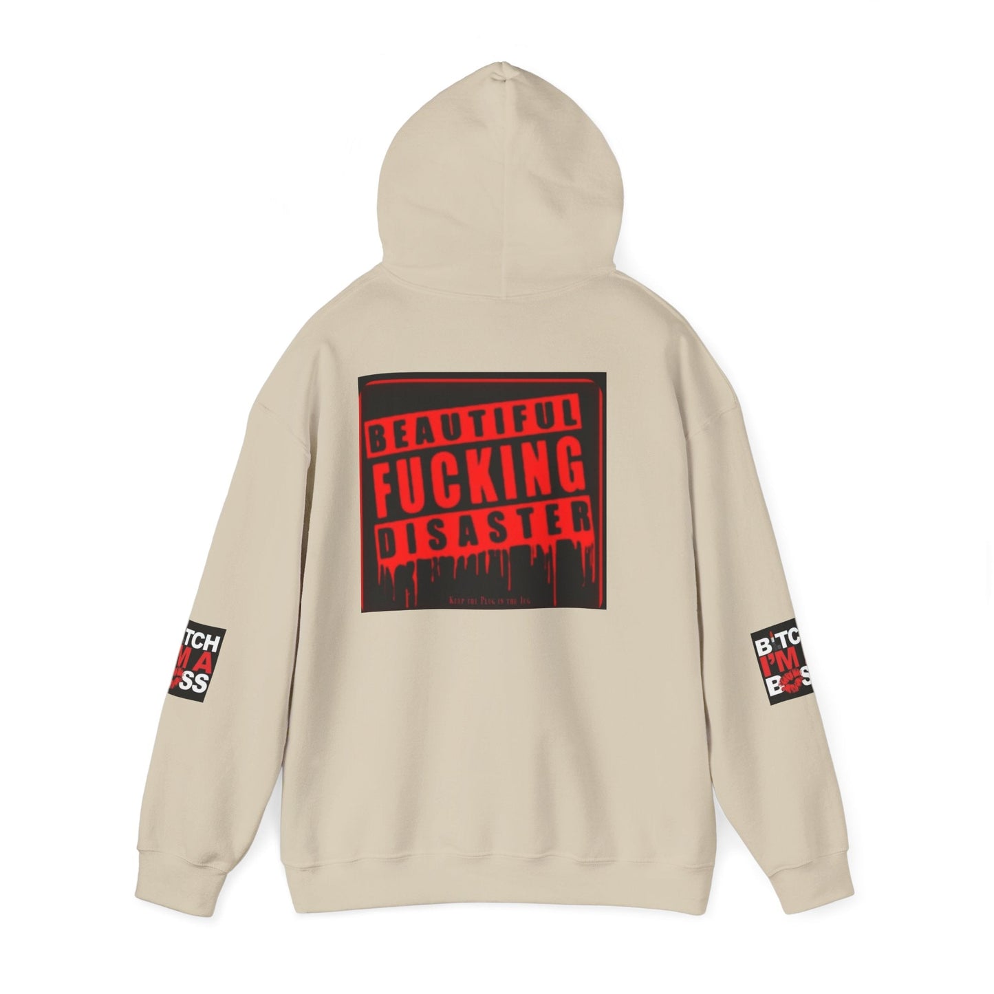 Hoodie — "Beautiful F***ing Disaster" Boss Babe Graphic Pullover - Cali Rich Clothing