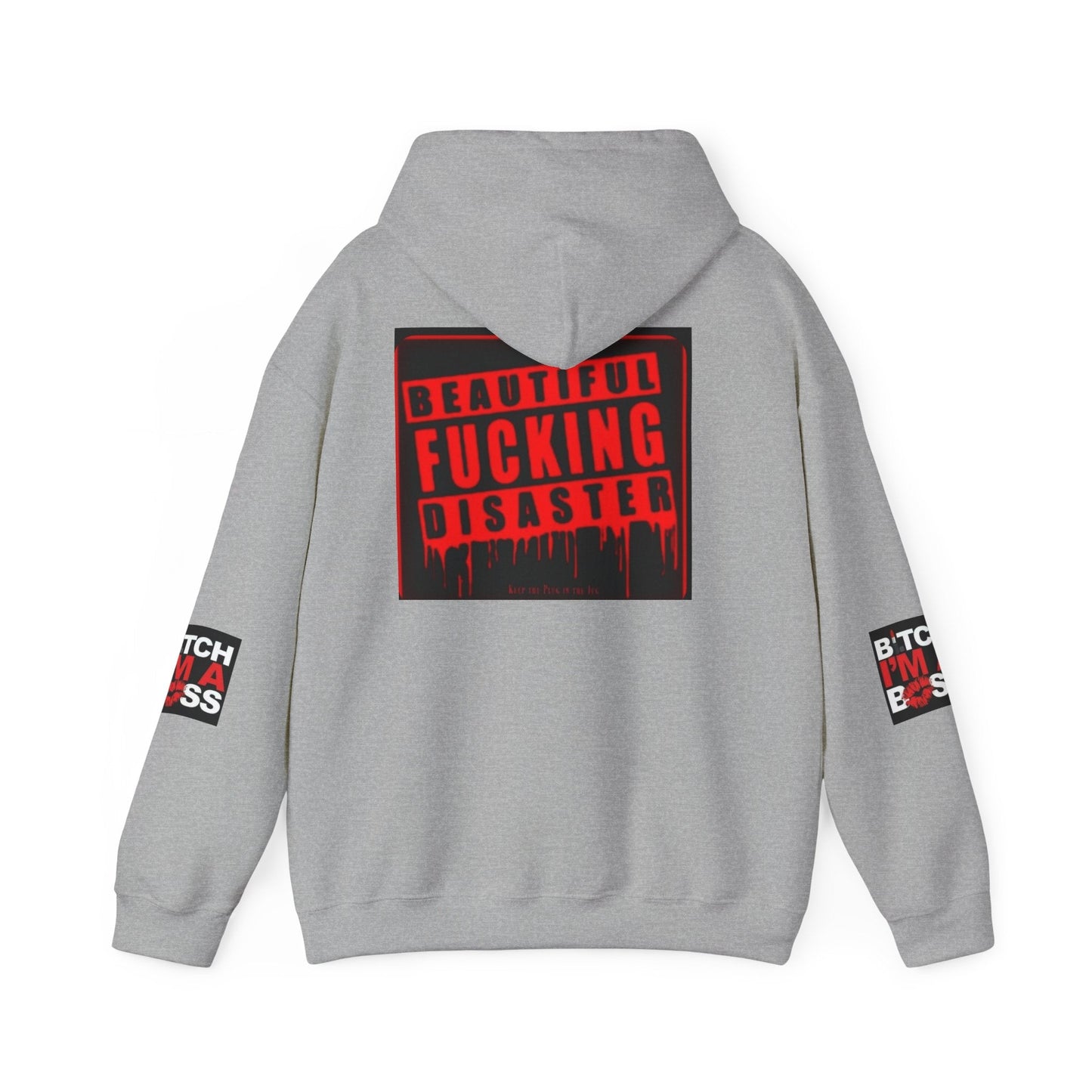 Hoodie — "Beautiful F***ing Disaster" Boss Babe Graphic Pullover - Cali Rich Clothing