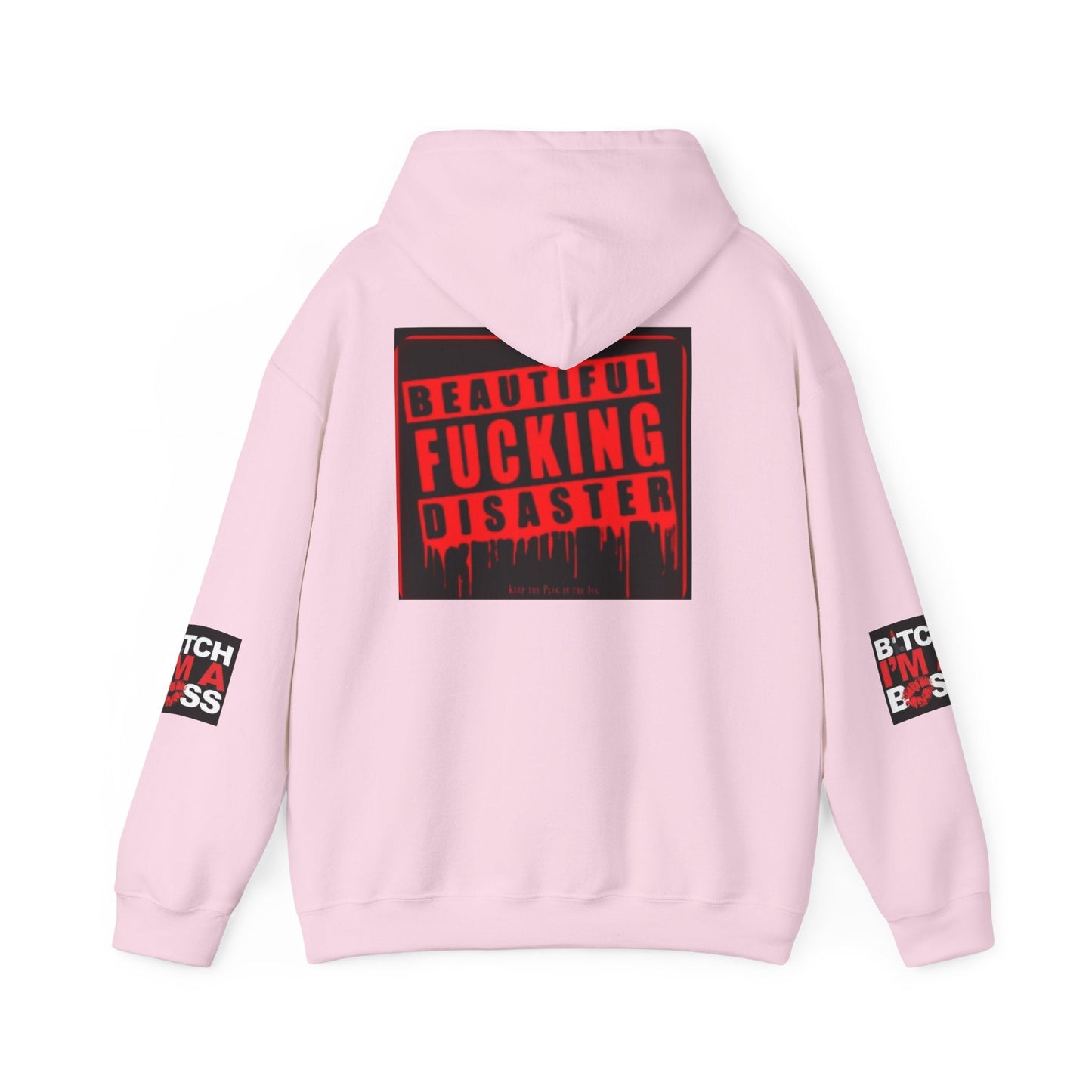 Hoodie — "Beautiful F***ing Disaster" Boss Babe Graphic Pullover - Cali Rich Clothing