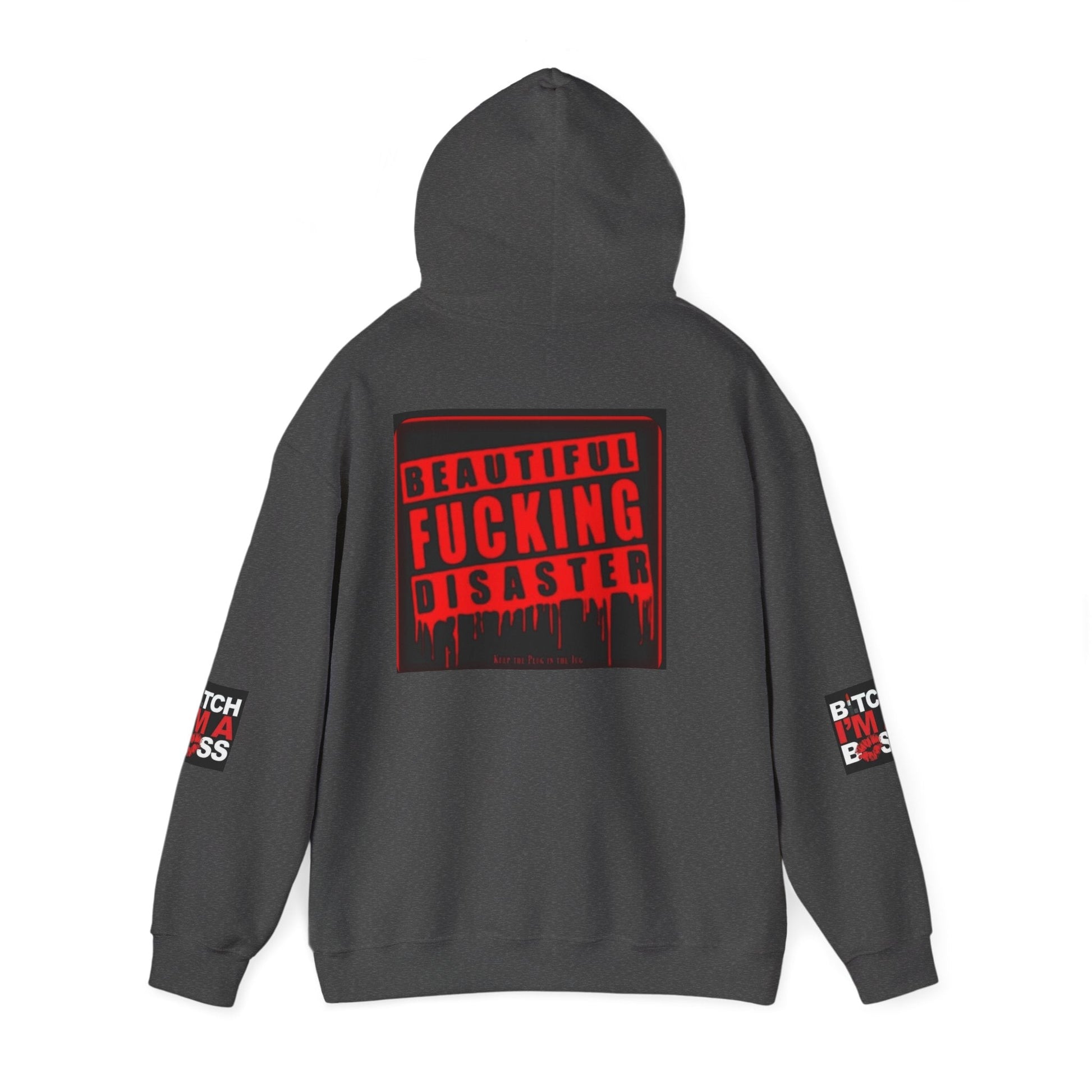 Hoodie — "Beautiful F***ing Disaster" Boss Babe Graphic Pullover - Cali Rich Clothing